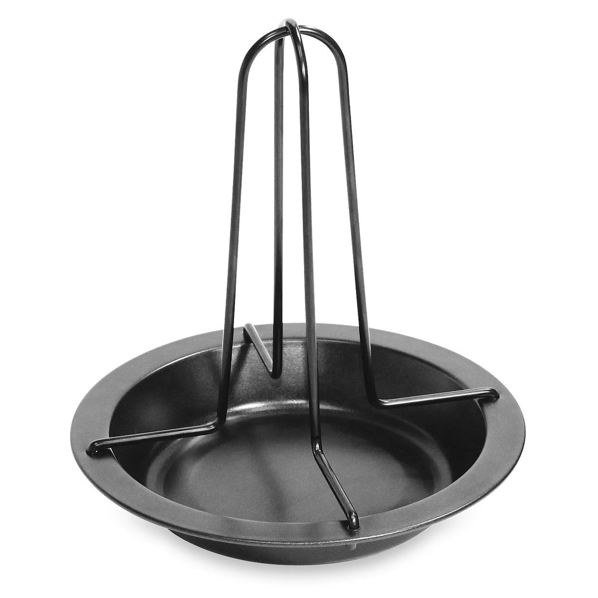 Fackelmann Hähnchenbräter für Backofen & Grill – Hähnchen Halter inkl. Abtropfschale für saftige Grillhähnchen – Geflügelhalter Amazon Prime