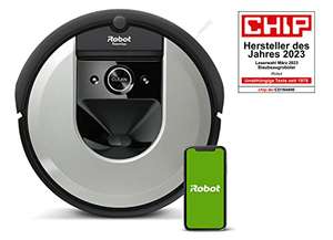iRobot Roomba i7 (i7156) App-steuerbarer Saugroboter , Intelligente Kartierung, Sprachassistent-kompatibel, Farbe: Light Silver