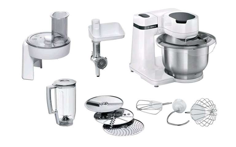 BOSCH MUMS2EW30 Küchenmaschine Weiß (Rührschüsselkapazität: 3,8 l, 700 Watt) Versandkostenfrei