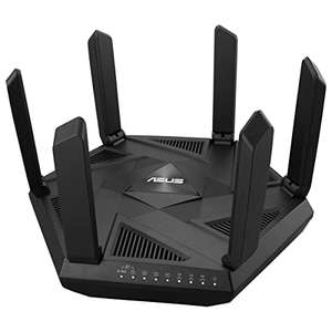 ASUS RT-AXE7800 Tri-Band WiFi 6E (802.11ax) kombinierbarer Router (Tethering als 4G und 5G,6GHz-Band, AiProtection Pro, 2.5G Port)