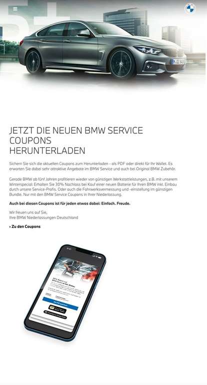 BMW Service Coupons
