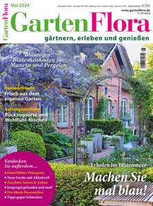 GartenFlora Abo (12 Ausgaben) für 57,40 € mit 60 € BestChoice- inkl. Amazon oder Otto/ Zalando