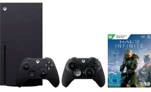 Xbox Series X mit Elite Controller und Halo Infinite