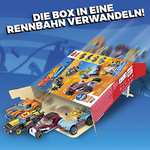 MEGA Construx GVM13 - Hot Wheels Rennwagen Spielzeug-Set, Bauset, 485 Teile, 4 Fahrzeuge, 4 Mikro-Actionfiguren