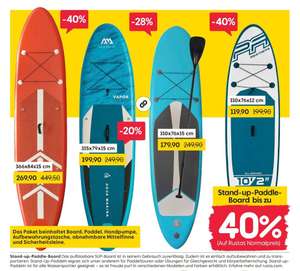 ( Lokal ) Aqua Marina SUP Stand Up Paddle Board bis zu 40% Rabatt bei Rusta