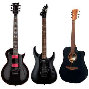 ESP LTD GH-200 Gary Holt Signature E-Gitarre für 562€ | ESP LTD MH-200 für 461€ | LAG Guitars Tramontane 70 T70DCE Black für 369€