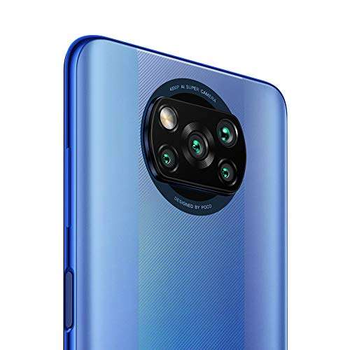[Amazon WHD] POCO X3 PRO, 6,67", FHD+ LCD 120Hz, 8/256GB, 48MP Quad-Rückkamera, 20MP Frontkamera, Dual-SIM, Blau (Frost Blue), neu ca. 240€