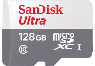 SANDISK Ultra, Speicherkarte, Micro-SDXC microSD Extended Capacity (microSDXC), 128 GB, 100 MB/s