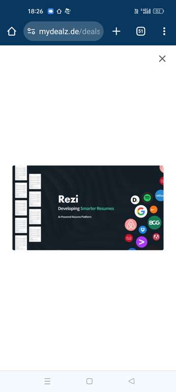Rezi Ai Lebenslaufersteller - Lifetime Account kostenlos