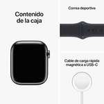 Apple Watch Series 8 45mm Edelstahl GPS + Cellular Silber Sportarmband 662,51€ inkl. Versandkosten