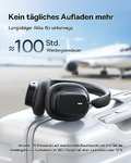 [Amazon] Baseus Bowie H1i Over-Ear Noise Cancelling Kopfhörer in Schwarz, Bluetooth 5.3, USB-C, ANC,
