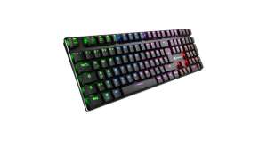 Sharkoon PureWriter RGB, Gaming-Tastatur (schwarz, DE-Layout, Kailh Choc Low Profile Red)