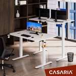 Casaria Höhenverstellbarer Schreibtisch 110x60cm (10935) weiß