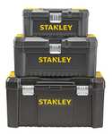Stanley Werkzeugbox / Werkzeugkasten (16", 20x19,5x41cm, Werkzeugkoffer mit Metallschließen, stabiler Organizer aus Kunststoff (Prime)