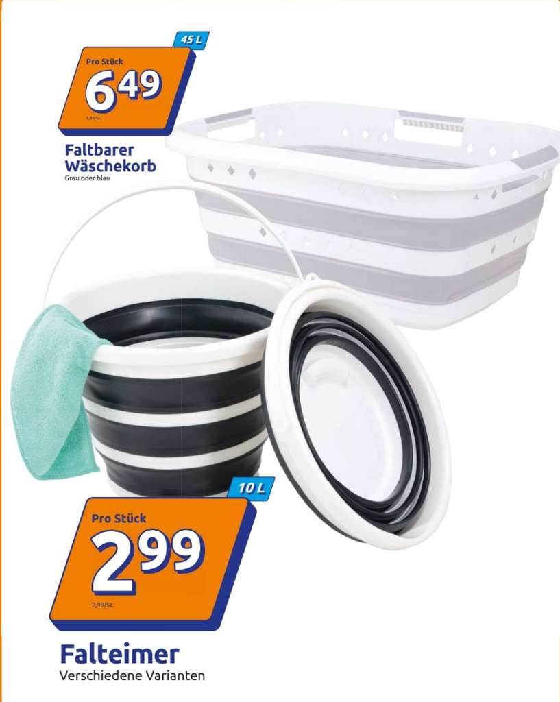 Faltbarer Wäschekorb für 2,99 € – Praktisch & Platzsparend bei Action