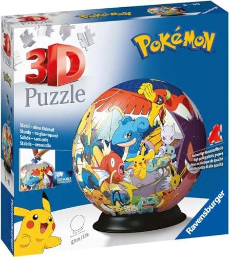 [Prime] Ravensburger 3D Puzzle - Puzzle-Ball Pokémon - 72 Teile