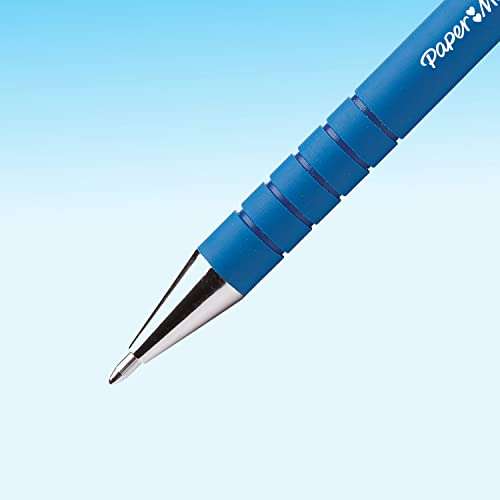 PAPER MATE Flexgrip Ultra-Kugelschreiber mit Kappe | mittlere Spitze (1,0 mm) | blau | 12er-Box