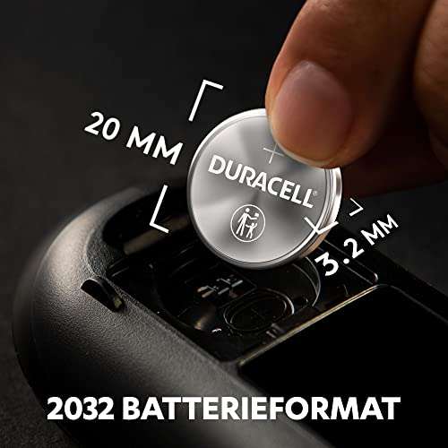 Duracell 2032 Lithium-Knopfzellen 4er Pack ab 2,84€