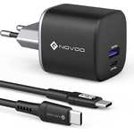 [Amazon Prime ONLY] NOVOO 67W USB C Ladegerät - GaN III - SuperVOOC-Flash - 1x USB-A / 1x USB-C, ink. 1m USB-C Kabel (ggfs. personalisiert)