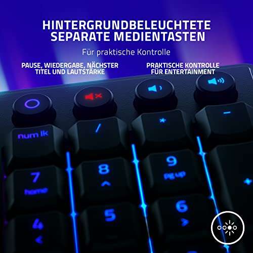 Razer Ornata V3 - Flache RGB Mecha-Membran-Gaming Tastatur (Mediamarkt / Saturn / Amazon / Expert)