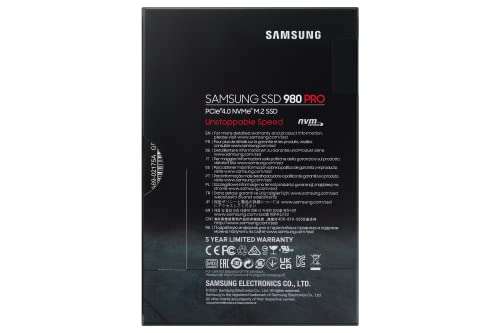 Samsung 980 PRO M.2 NVMe SSD 1TB, Playstation 5 kompatibel