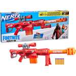 NERF Fortnite Heavy SR Blaster | 1,1 Meter langer NERF Fortnite Blaster | abnehmbares Fernrohr | 6-Dart Clip-Magazin [Smyths-Toys]