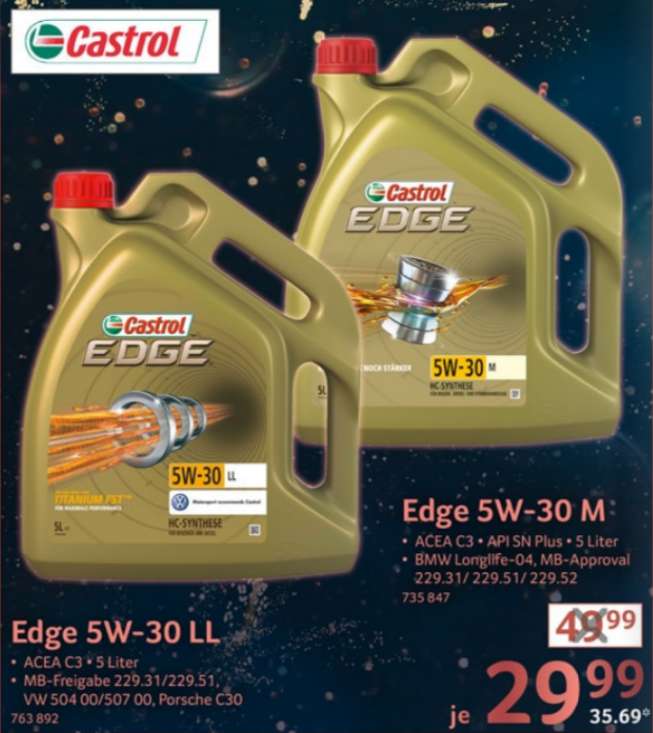 5L CASTROL EDGE Professional Motoröl LongLife III 5W-30 5W30 504.00 507.00  C30