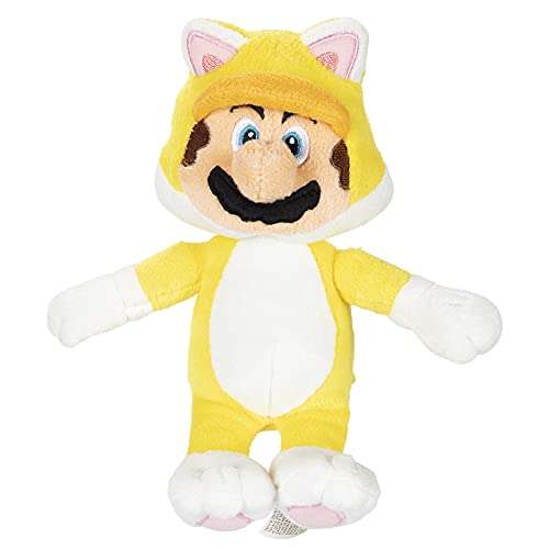 Nintendo Super Mario Plüsch, 18 cm - Mario im gelben Katzenkostüm / Luigi 14.99€