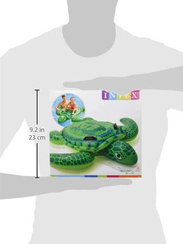 Intex - Aufblasbare Schildkröte - 150 x 127 cm, massive Haltegriffe (Prime)