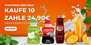 Sodastream Sirup Aktion 10 Flaschen für 24,90€ inklusive Versand! Rockstar, Mirinda, 7 UP, Mountain Dew und mehr!
