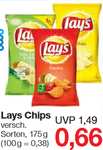 Lay's Chips versch. Sorten, 175g für nur 0,66€ (100g=0,38€) bei Jawoll