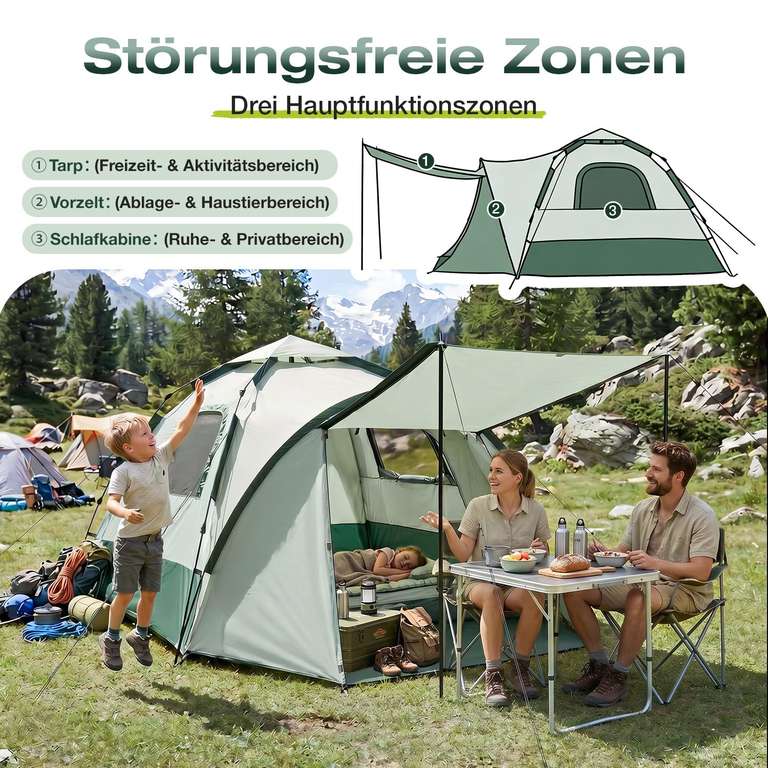zelt amazon prime Sekey Pop Up 4 Pers. – 10 Sek. Aufbau, PU3000+, UPF50+, Vorzelt & Markise, bei Color:Black Tint night vision Fahrrad Lenkertasche Mit Kühlfunktion