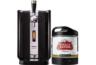 Philips PerfectDraft Bierzapfanlage HD3720/26 inkl. 6 Liter Stella Artois Perfect Draft Fass