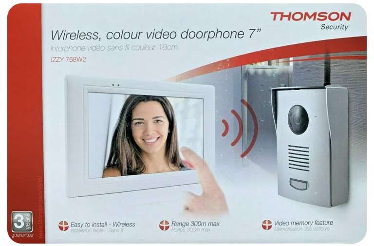 Thomson SET Video Türsprechanlage 1-Familienhaus, Kabellos, 7"Touch IZZY-768W2
