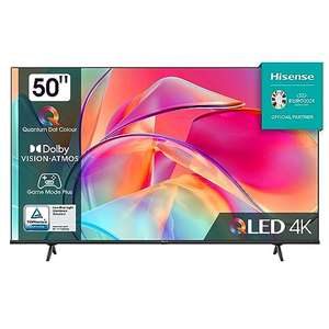 Hisense 50E7KQ QLED Smart TV 127 cm (50 Zoll), 4K, HDR10, HDR10+ decoding, HLG, Dolby Vision, DTS Virtual, Bluetooth, Alexa