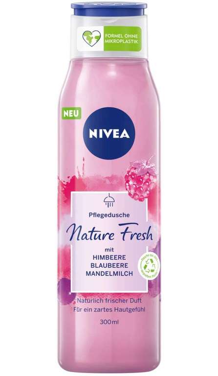 NIVEA Nature Fresh Pflegedusche Himbeere (300 ml) [Prime Sparabo]