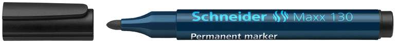 2x Schneider Maxx 130 Permanent-Marker Schwarz Strichstärke: 1-3 mm, nachfüllbar (Prime)