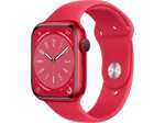 Apple Watch Series 8 GPS 45mm Aluminium (PRODUCT)RED Sportarmband für 380€ inkl. Versandkosten