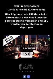[Heilbronn] Club Kaiser Skybar -15€