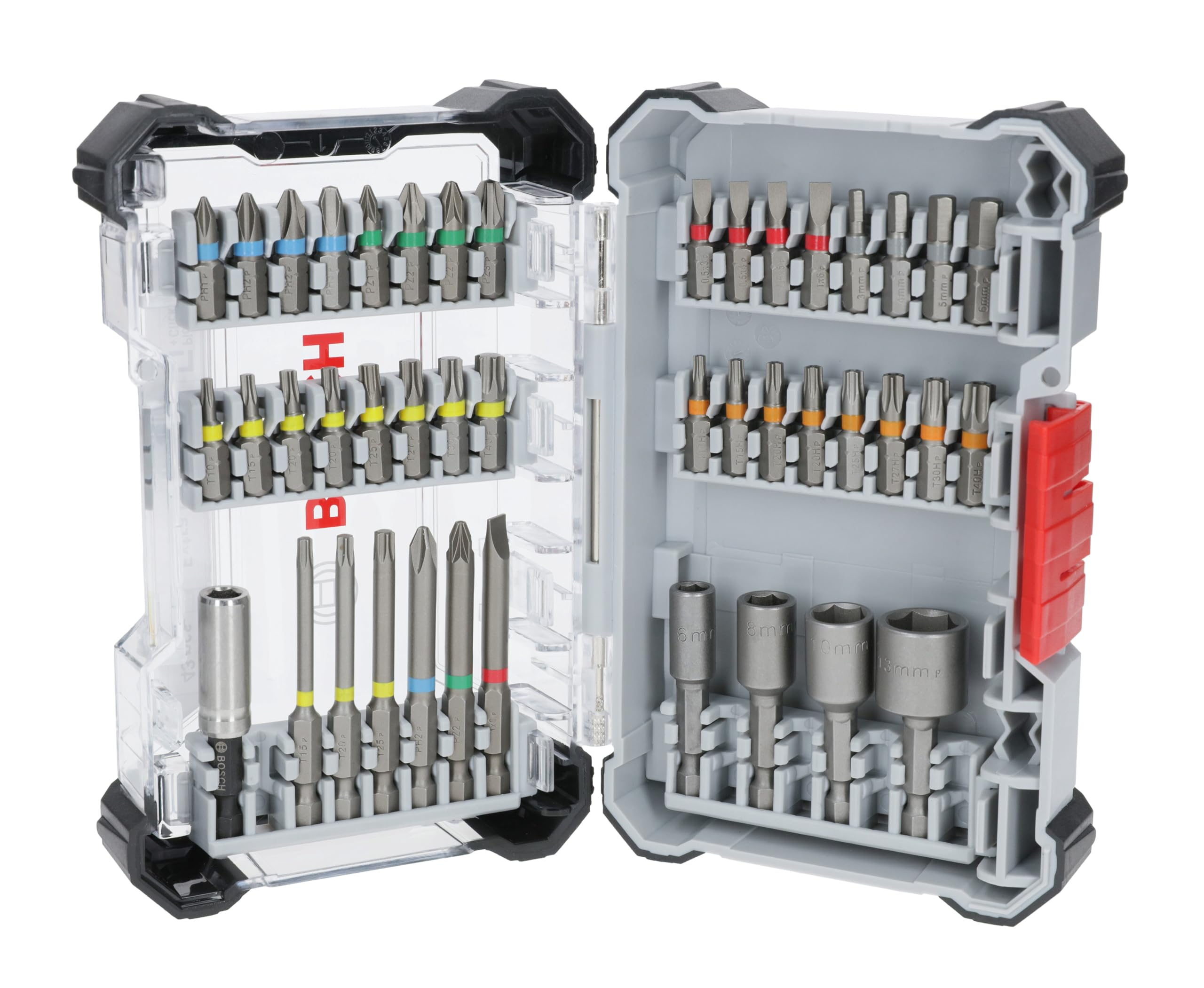 Bosch 43x Extra Hard Schrauberbit-Set, Auststeller, 43‑tlg (Prime )