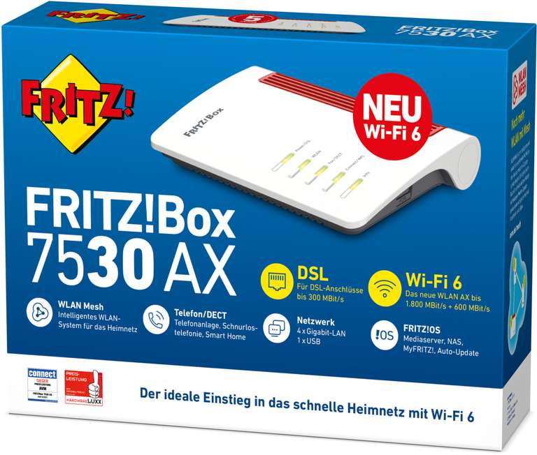 [myMM/Saturn] AVM FRITZ!Box 6690 Cable Wi-Fi 6 Router für 229€ | 6660 Cable für 179€ | 7530 AX Wi-Fi 6 für 139€ | 5590 Fiber für 222€