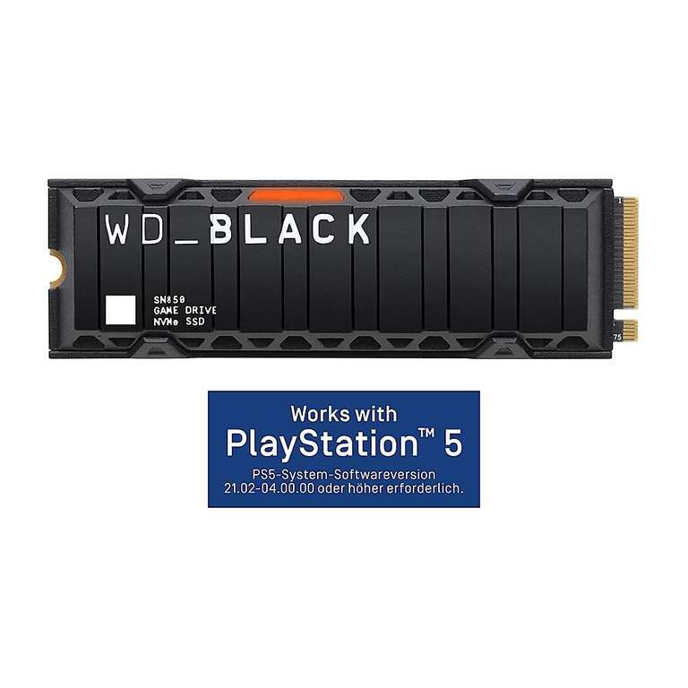 [Cyberport] SSD WD Black SN850 2 TB inklusive Heatsink (PS5 kompatibel)