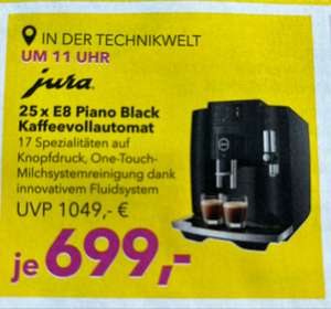 Lokal Dodenhof Posthausen JURA e8 Piano Black am 01.07.23 um 11 Uhr!