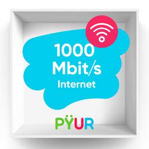 PŸUR Kabel: Pure Speed 1.000 (bis 1000/50 Mbit/s) 24 Monate für eff. je 24,67€ (danach 33€) durch CHECK24 nochmal 200€ auf -40%-Preis sparen