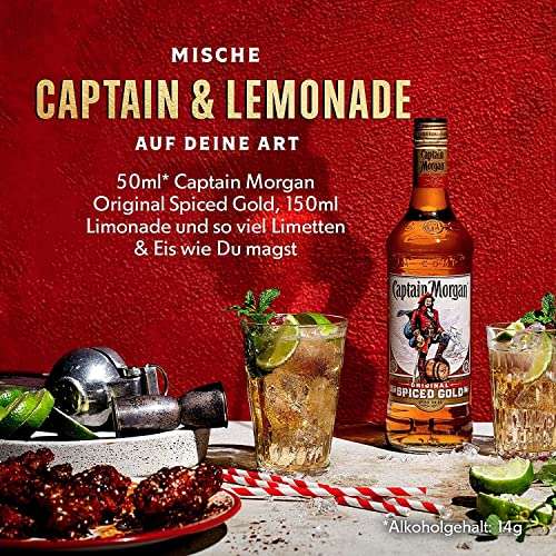 Captain Morgan Original Spiced Gold | Blended Rum | Karibischer Geschmack | 35% vol | 700ml Einzelflasche |