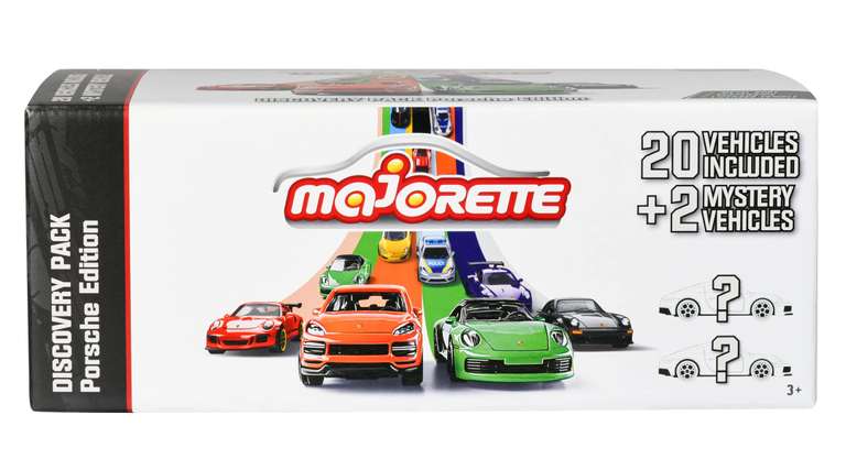 Majorette - Porsche Discovery-Set 20+2 – 22 hochwertige Modellautos mit Metallkarosserie inkl. Mystery Fahrzeuge