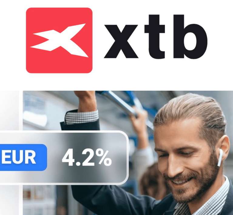 XTB 4,2% Tagesgeld mit monatlicher Zinsgutschrift für 3 Monate, Neukunden und Bestandskunden*, DE Einlagensicherung AAA