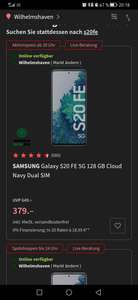 SAMSUNG Galaxy S20 FE 5G 128 GB Cloud Navy , Orange, Red, White