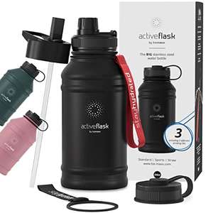 BeMaxx Edelstahl ACTIVE FLASK 1,3L Trinkflasche - Amazon Prime