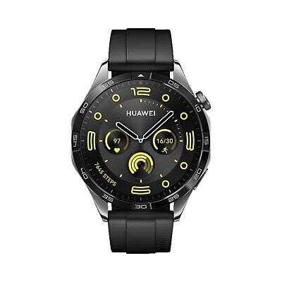 HUAWEI WATCH GT 4 46 Smartwatch Fluorelastomer, 140 - 210mm, Schwarz